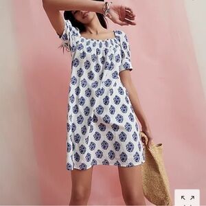 J.Crew Blue White Dress L
